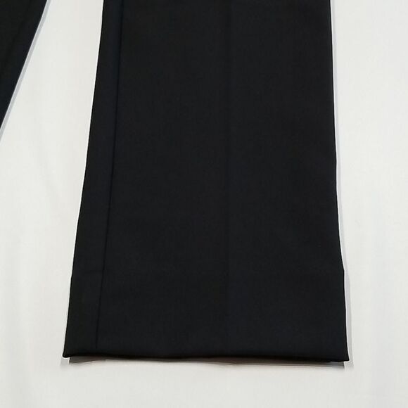 Alfred Sung Pants Women's Size 10 Black Pull On Stretch Nylon/Spandex Flat Front - Picture 2 of 7